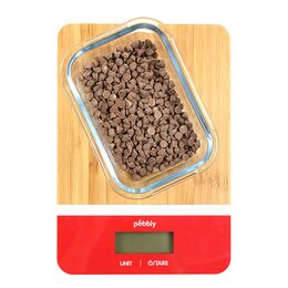 Kuchyňská váha Pebbly, PEB-BRR, bambus, elektronická, digitální displej, 2 x
CR2032
