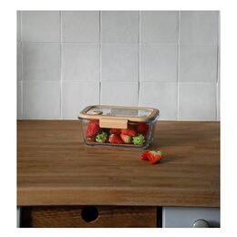 Vakuovací dóza Pebbly, PKV-052, skleněná, vakuovací, 460 ml, USB-C