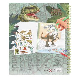 Omalovánky Dino World, Flitrové oko, 20 stran