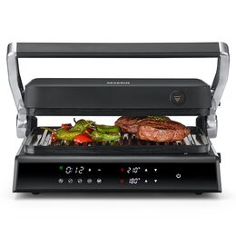 Kontaktní gril Severin, KG 2399, 5 programů, inovativní displej, keramický
povlak, časovač, 1800 W