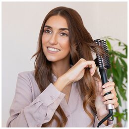 Kartáč na vlasy Cecotec, 3436, Bamba InstantCare, narovnávací, cestovní,
keramický s turmalínem, cestovní pouzdro, 26 W