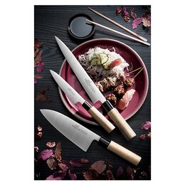 Kuchyňský nůž Lion Sabatier International, 974484 Shotoh, japonský nůž, rukojeť
zebrano