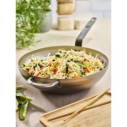 WOK pánev de Buyer, 5617.32, MINERAL B, WOK, zaoblený, průměr 32 cm