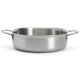 Hrnec de Buyer, 3612.28, ALCHIMY, nízký, nerezový, průměr 28 cm, objem 3,8 l,
zahnutý okraj, 2 ouška