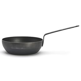 Pánev de Buyer, 5214.28, BLUE CARBON, hluboká, modrá ocel, průměr 28 cm, výška 9
cm, vysoké hrany