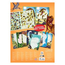 Kreativní sešit Dino World, 350+ samolepek