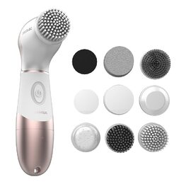 Kosmetický kartáček Cecotec, 3371, Bamba FaceCare TotalClean, 9v1, pro celé
tělo, 360° otáčení, nástavce, cestovní taška