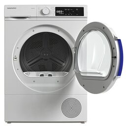 Sušička prádla Daewoo, TD-B8GT0W20-CZ, parní, úzká, kondenzační, 8 kg, tepelné
čerpadlo,vnitřní osvětlení, displej, 1000 W
