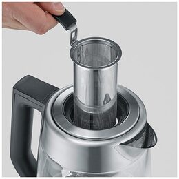 Rychlovarná konvice Severin, WK 3480, 2v1, s čajovarem, nastavitelné stupně
teploty, LED displej, funkce ohřevu, kapacita 1,7 L vody, 1,5 L