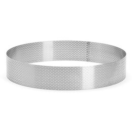 Kuhový rám na pečení de Buyer, 3097.09, perforovaný, průměr 24 cm, nerezová
ocel, výška 4,5 cm