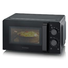 Mikrovlnná trouba Severin, MW 9587, 20 L, keramické dno, bez otočného talíře,
časovač, 6 programů, 6 úrovní vkonu, 800 W