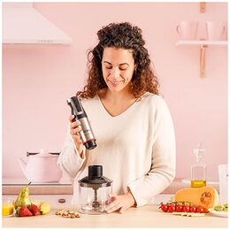 Mixér Solac, BA5618, Pro Chef 1501, tyčový, 4 čepele z nerezové oceli, drtič
ledu, turbo funkce, 1500 W
