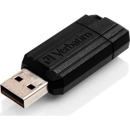 128GB USB Flash 2.0 PinStripe VERBATIM