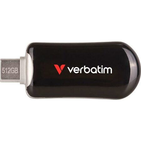 512GB USB Flash 3.2 G1 USB-C Bk VERBATIM