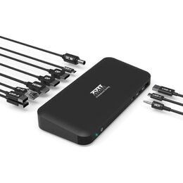 Docking station USB-C 2x4K Black PORT