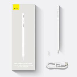 Stylus Baseus Smooth Writing 2 s LED indikátory bílý