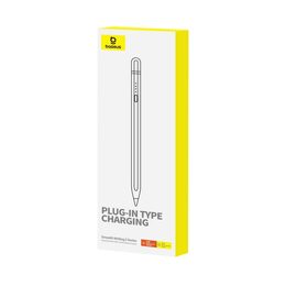 Stylus Baseus Smooth Writing 2 s bezdrátovým nabíjením a kabelem USB/USB-C bílý