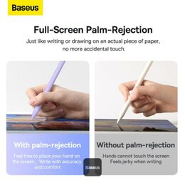 Stylus Baseus Smooth Writing 2 s bezdrátovým nabíjením (aktivní bezdrátová verze) fialový