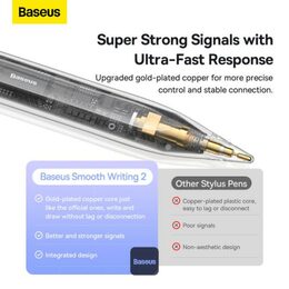 Stylus Baseus Smooth Writing 2 s bezdrátovým nabíjením (aktivní bezdrátová verze) fialový