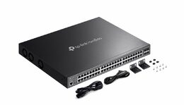 Switch TP-Link SG3452XMPP 40x GLan s POE+, 8x GLan s PoE++, 4x SFP+, 750W, 19", Omáda SDN