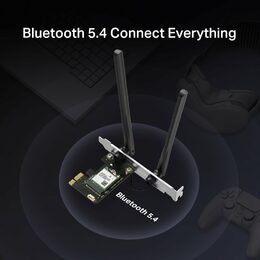 Síťová karta TP-Link Mercusys MA70XE AXE 1800, WiFi 6, Bluetooth 5.3, 2,4/5GHz, PCI-e
