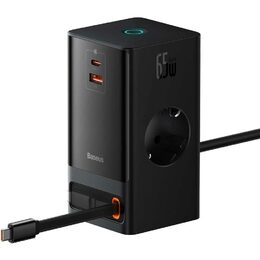 Nabíjecí stanice Baseus PowerCombo Digital 65W EU černá