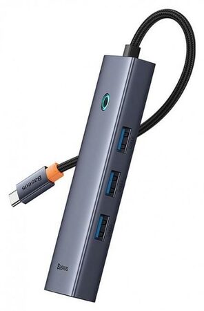 Baseus hub Ultra Joy USB 6v1 (USB-C/1xHDMI4K30Hz/3xUSB 3.0/1xPD/RJ45) šedý