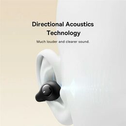 Bluetooth sluchátka Baseus Bass 15 Clip Open Ear černá