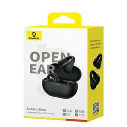 Bluetooth sluchátka Baseus Bass 15 Clip Open Ear černá