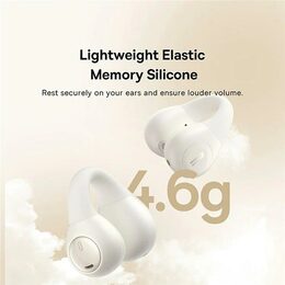 Bluetooth sluchátka Baseus Bass 15 Clip Open Ear bílá
