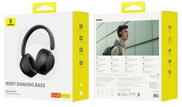 Bluetooth sluchátka Baseus Bass 30 Max černá