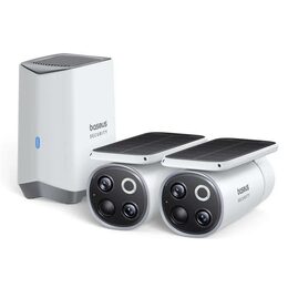 Venkovní kamera Baseus Security S1 Pro 3K (sada 2ks+centrální stanice) bílá