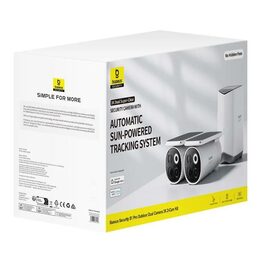 Venkovní kamera Baseus Security S1 Pro 3K (sada 2ks+centrální stanice) bílá
