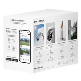 Venkovní kamera Baseus Security S1 Pro 3K (sada 2ks+centrální stanice) bílá