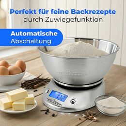 ProfiCook KW 1040 kuchyňská váha,digitální s mísou 2L