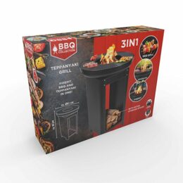 BBQ COLLECTION Přenosné zahradní ohniště s grilem a stojanem 60x90cm ED-219335