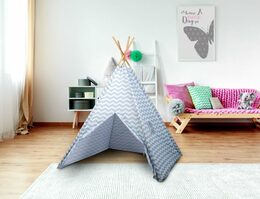 EDCO Dětský stan teepee 120x120x150cm pruhy ED-215004pruh