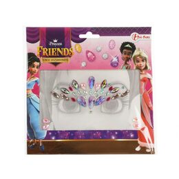 Obličejové zdobící diamanty/kamínky Princezna plast 2 druhy v sáčku 18x17,5cm