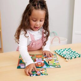 Mudpuppy Puzzle Veselí kempaři v látkovém pytlíku 36 dílků