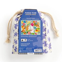 Mudpuppy Puzzle Jarní průvod v látkovém pytlíku 36 dílků