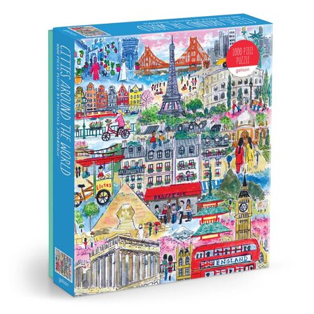 Galison Puzzle Města světa Michael Storrings 1000 dílků