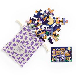 Mudpuppy Puzzle Strašidelný dům v látkovém pytlíku 36 dílků