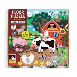 Mudpuppy Podlahové puzzle Kamarádi z farmy 25 dílků