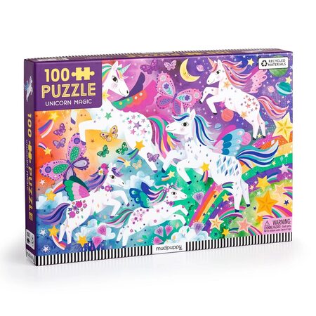 Mudpuppy Puzzle Kouzelní jednorožci 100 dílků