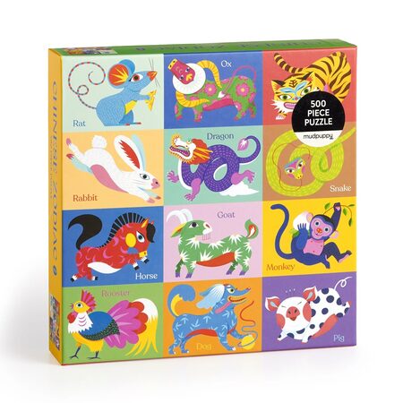 Galison Puzzle Čínský zvěrokruh 500 dílků