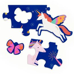 Mudpuppy Podlahové puzzle Kouzelní jednorožci 25 dílků