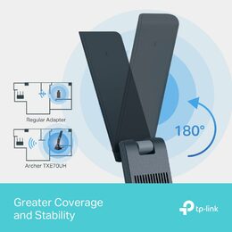 USB klient TP-Link Archer TXE70UH AXE5400, 2,4/5/6GHz, USB 3.0
