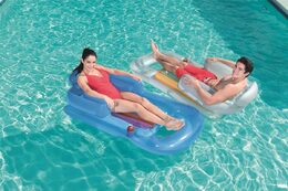 BESTWAY 43028 - Nafukovací lehátko s opěrkou 161 x 84 cm - 2 druhy