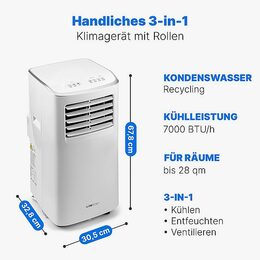 Clatronic CL 3831 klimatizace mobilní  7000 BTU