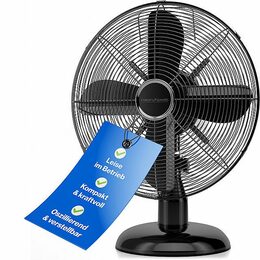 ProfiCare VL 3062 BK ventilátor 25cm kovový černý
